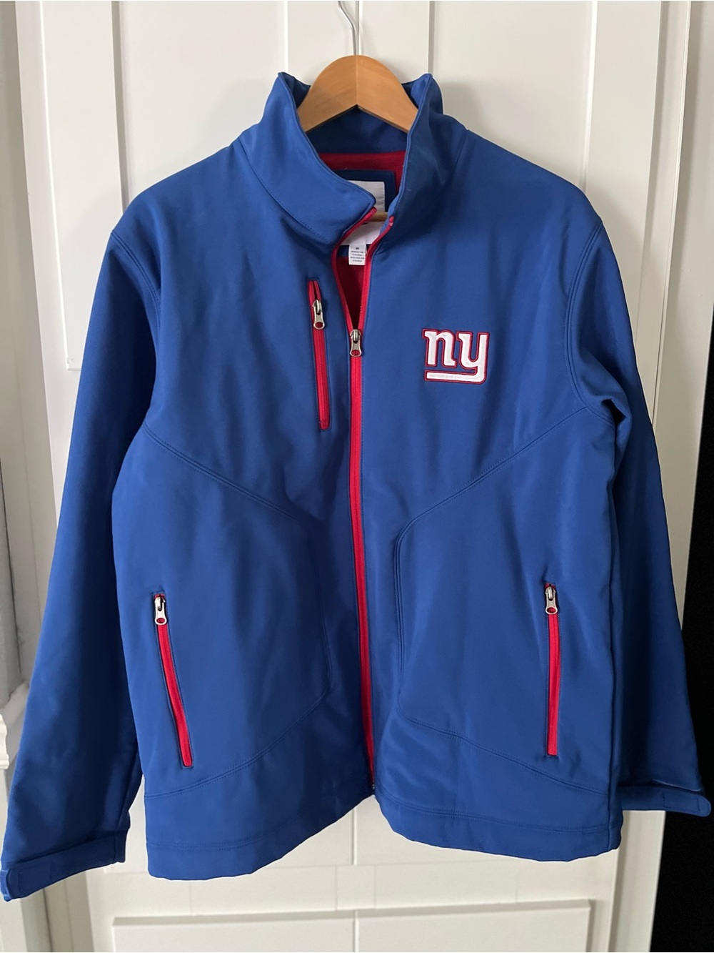 NFL NY Size Medium Jacket with Red Trim